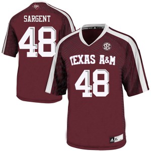 Men's Texas A&M Aggies #48 Mason Sargent Maroon Alumni Jersey 410481-387