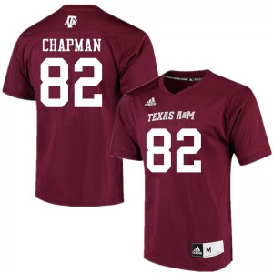 Men Texas A&M #82 Caleb Chapman Maroon Stitched Jerseys 690725-929