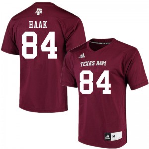 Men's Aggies #84 Daniel Haak Maroon Player Jerseys 983408-294