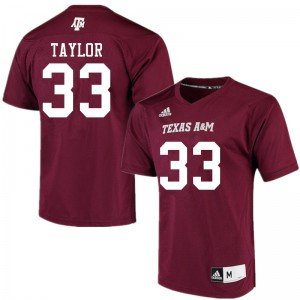 Mens Texas A&M Aggies #33 Dylan Taylor Maroon Player Jerseys 790424-835
