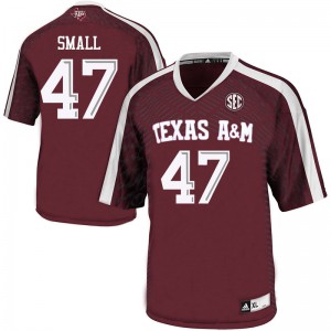 Mens Texas A&M #47 Seth Small Maroon College Jersey 903247-255
