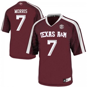 Men's Aggies #7 Devin Morris Maroon Official Jerseys 901716-437