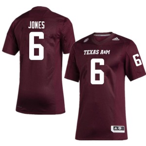 Men's Texas A&M Aggies #6 Adarious Jones Maroon Official Jersey 550166-969