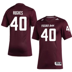 Men's Texas A&M #40 Avery Hughes Maroon High School Jersey 502128-200