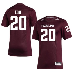 Mens Texas A&M #20 Connor Cook Maroon Football Jerseys 645234-359