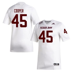 Men Texas A&M University #45 Edgerrin Cooper White Player Jerseys 613925-219