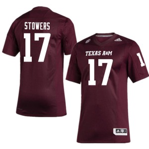 Men TAMU #17 Eli Stowers Maroon Stitched Jersey 898343-235