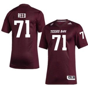 Men's Aggies #71 Grayson Reed Maroon Stitched Jersey 680024-158
