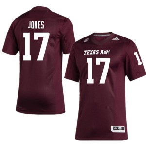 Mens Aggies #17 Jaylon Jones Maroon Official Jersey 579657-602