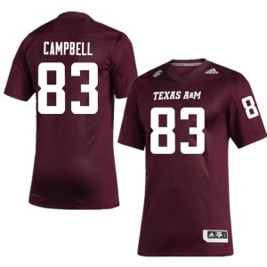 Men's Texas A&M #83 Ryan Campbell Maroon Stitched Jersey 432553-517