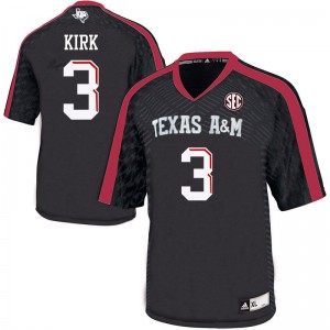 Men's Texas A&M Aggies #3 Christian Kirk Black College Jerseys 474758-408