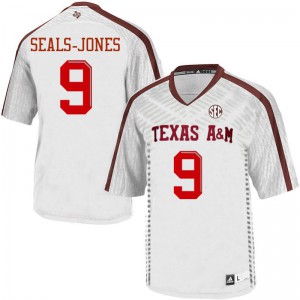 Men Texas A&M Aggies #9 Ricky Seals-Jones White University Jersey 966777-900