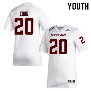 Youth Aggies #20 Connor Cook White Football Jerseys 487231-947