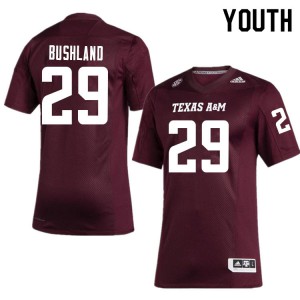 Youth Texas A&M #29 Daniel Bushland Maroon Player Jerseys 273850-711