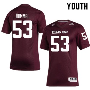 Youth Texas A&M Aggies #53 Houston Hummel Maroon Official Jersey 248162-175