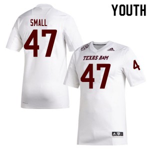 Youth Texas A&M #47 Seth Small White Player Jerseys 408148-874