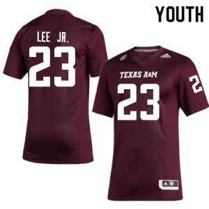 Youth Texas A&M Aggies #23 Tarian Lee Jr. Maroon University Jerseys 956382-324